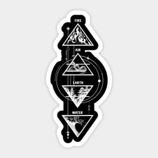 The four elements of life Sticker